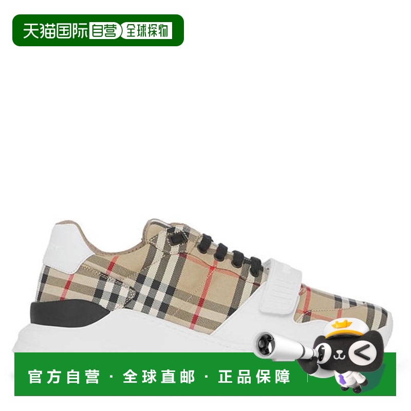 1h可退 潮奢 Burberry 巴宝莉 男士 Regis 格纹棉训练鞋