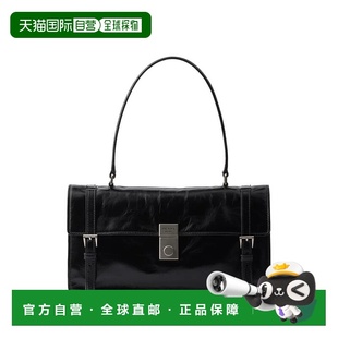普拉达 Prada 女士 FINISH 1h可退 中号光泽皮革办公手袋 潮奢