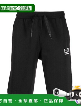 香港直邮EMPORIO ARMANI 男士黑色短裤 3KPS67-PJ05Z-1200阿玛尼