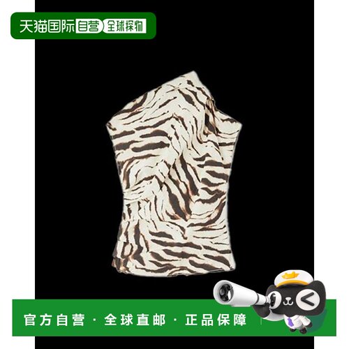 GANNI 女士衬衫 A1040410135 AW2026 白色 PRINTED STRETCH COTTO