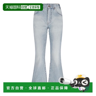 1h可退 潮奢 Celine 思琳 女士 腰带环牛仔裤 2N423789D阔腿裤