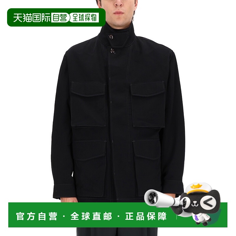 1h可退 LEMAIRE 男士外套 OW1161LF1457BK999 AW2025 黑色