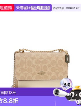 COACH 奥莱款迷你女士PVC配皮单肩斜挎包CW206IMXDM