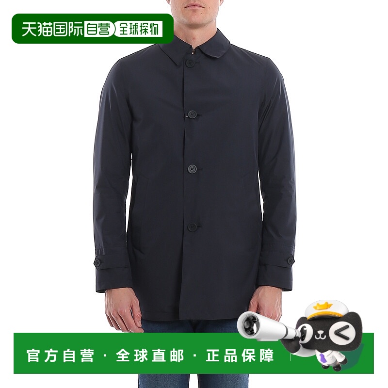 1h可退 HERNO 男士夹克 IM039UL111019201-0 SS2023 蓝色 RAINCOA
