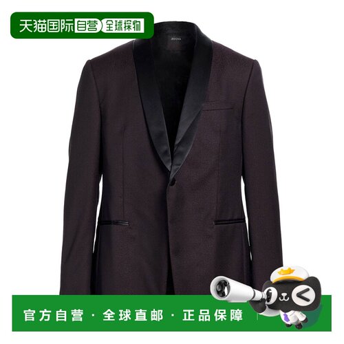 zegna 杰尼亚 男士 西装外套 purple紫色 舒适时尚