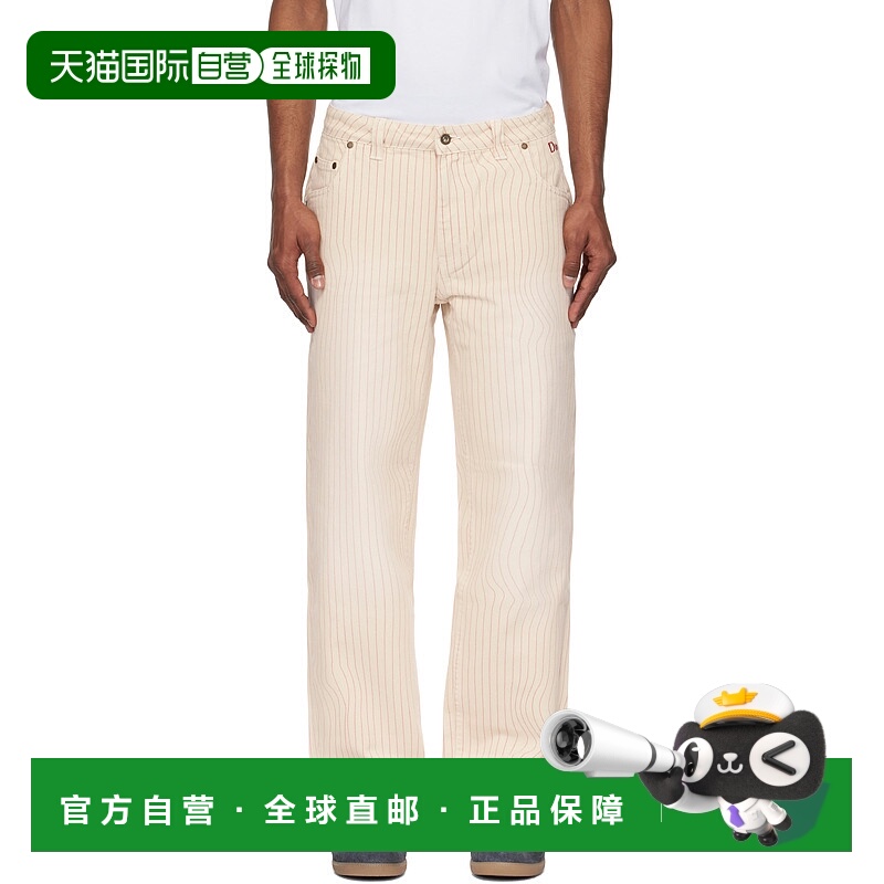潮奢 Dime 男士 灰白色 Classic Relaxed 牛仔裤 DIME2SP259WHT