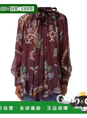 1h可退 ETRO 女士衬衫 WRJA015099SA1M0X0869 AW2025 红色