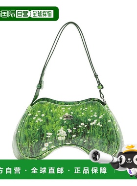 DIESEL 女士斜挎包 X10201P6019HA768 SS2025绿色手提包 单肩包