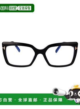 1h可退 TOM FORD 女士眼镜 FT5991B001 SS2025 黑色 FT5991-B
