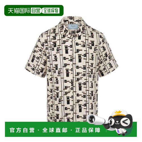 PRADA 男士衬衫 UCS41419GWSUMOF0S8VNUDENEUTRALS