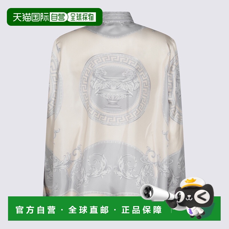 1h可退 VERSACE 女士衬衫 10013601A133595E450 SS2025 白色长袖