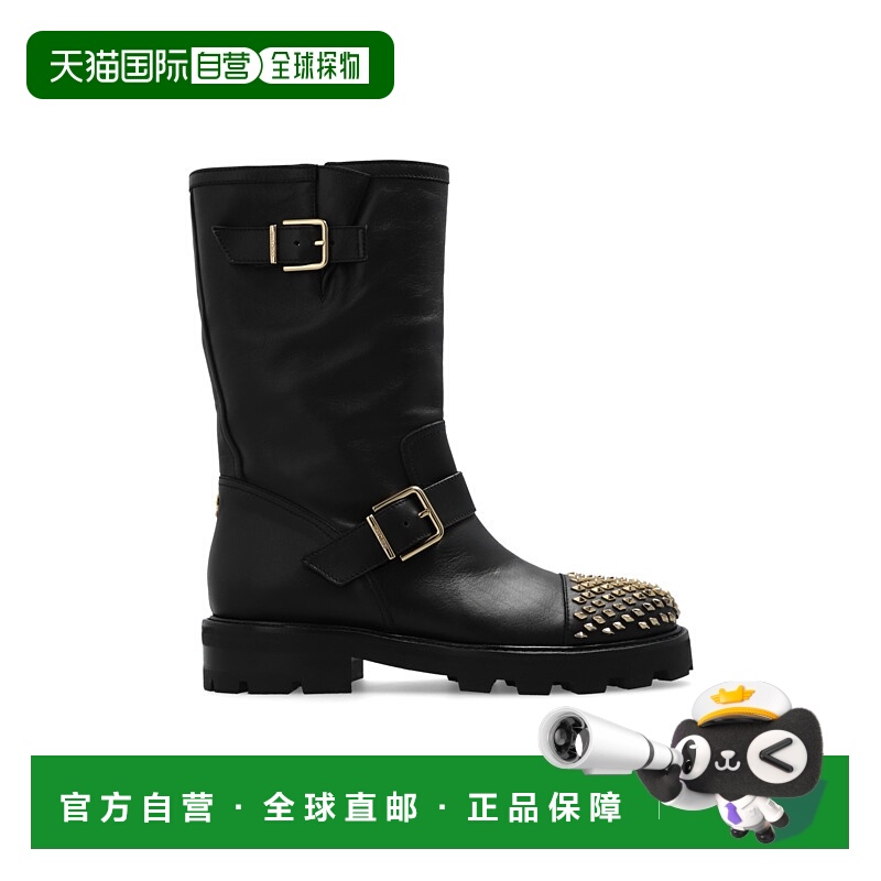 1h可退 JIMMY CHOO 女士高跟鞋 BIKERIIAVTBLACKGOLD AW2024