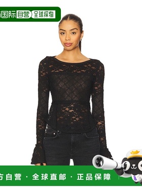 1h可退 潮奢 Free People 自由人 女士 蕾丝分层长袖上衣 OB22915