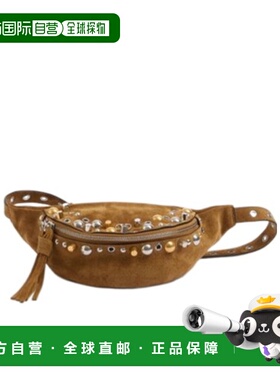 VALENTINO 男士斜挎包 YB0R39ADGRDX CO 棕色 拉链腰包单肩包