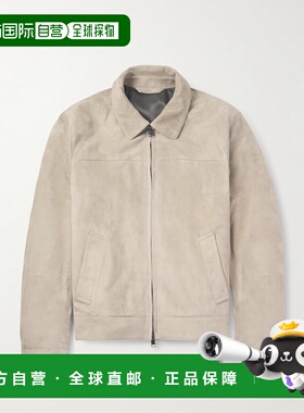 1h可退 潮奢 Brioni 布里奥尼 男士 絨面革拉鍊夾克 PLBV0LPB713