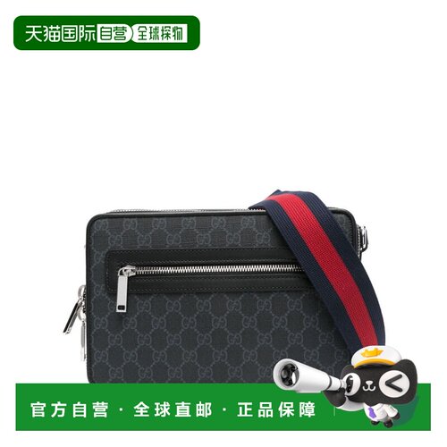 GUCCI 男士斜挎包 822072FADJA1042 SS2025 灰色古驰单肩包