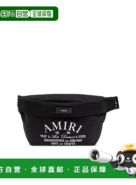 1h可退 AMIRI 男士腰包 AMBGSO10100001 CO 黑色 Fanny pack新款