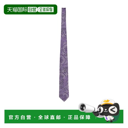 1h可退 ETRO 男士领带 MASA0001AQ093S9875 SS2026 紫色 尖角领带