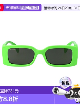 GUCCI 女士眼镜 GG1325S009 AW2025 绿色 logo标识太阳镜古驰配饰