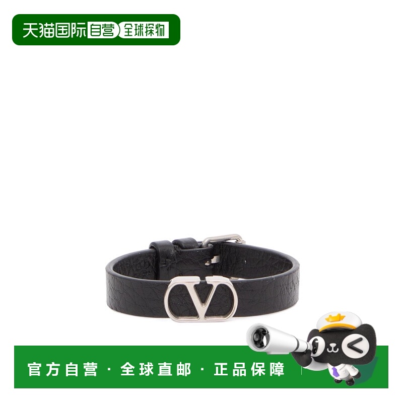 1h可退 VALENTINO 男士腰带 YJ0X63AVU0NO AW2025 黑色 Vlogo手环