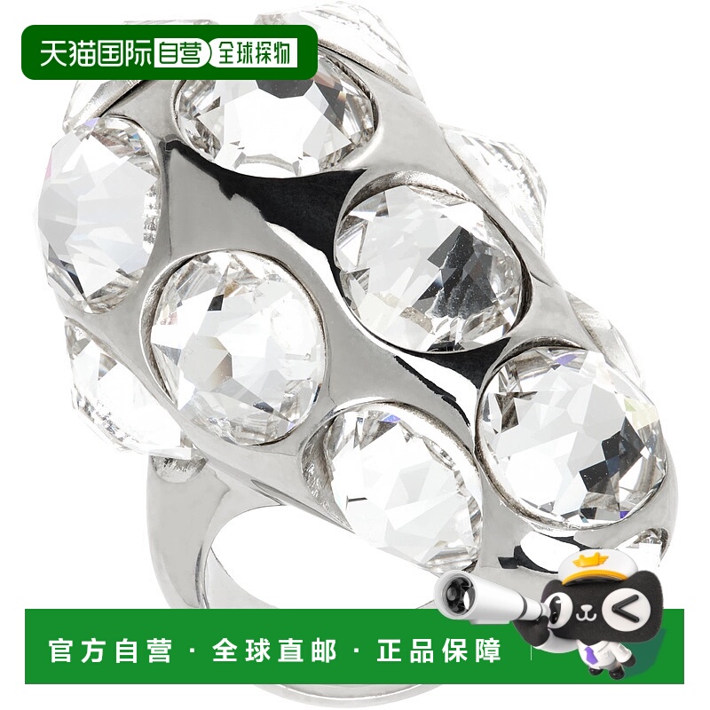 1h可退 潮奢 Acne Studios 艾克妮 女士 银色 Crystal Drop 戒指