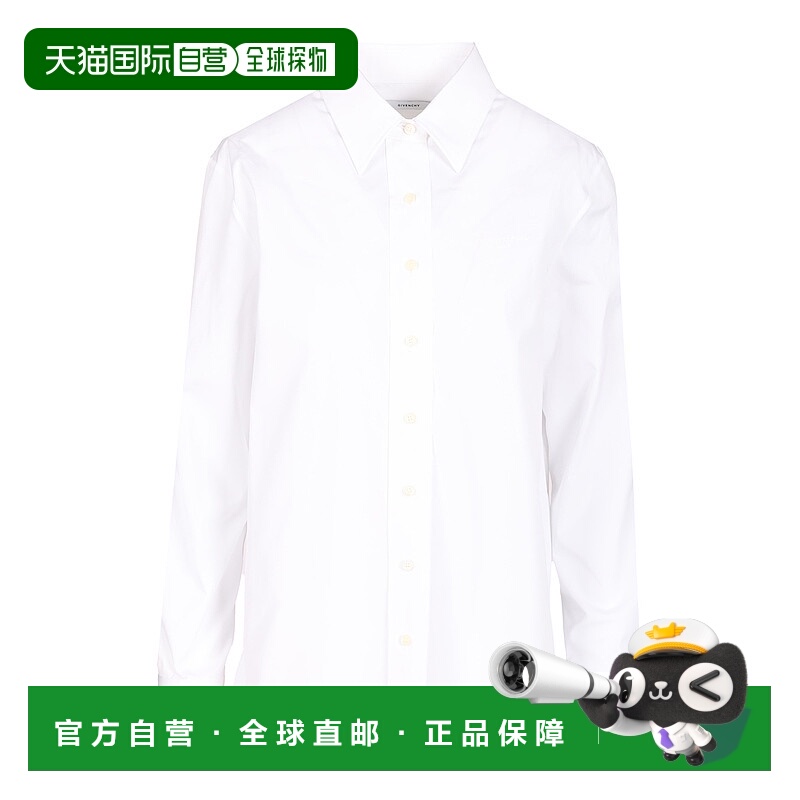 GIVENCHY 女士衬衫 BW61EL14M6100 CO 白色 Classic Formal Shirt