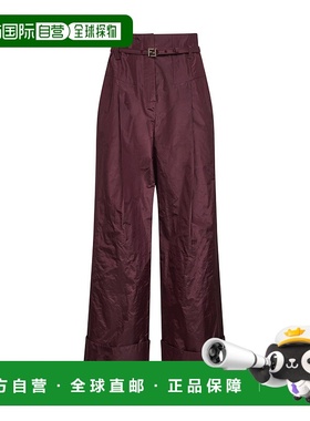FENDI 女士休闲裤 FR6673AW7CF1UKF CO 红色 PANTALONI喇叭裤