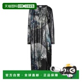 潮奢 舒适时尚 GANNI 女士 1h可退 black黑色 甘尼 中长连衣裙