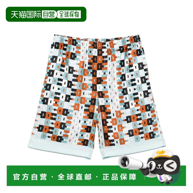 1h可退 GUCCI 男士短裤 810782ZASN64065 SS2025 白色 印花短裤