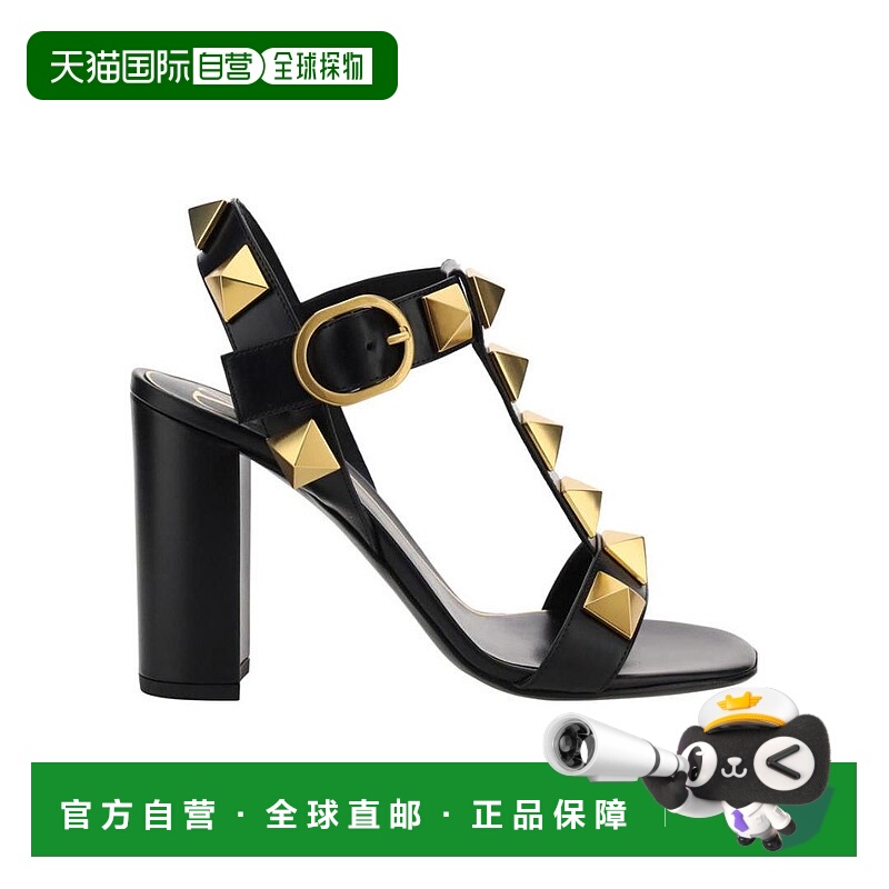 1h可退 VALENTINO 女士凉鞋 XW2S0CR1ZWM0NO AW2024 黑色 T90 凉