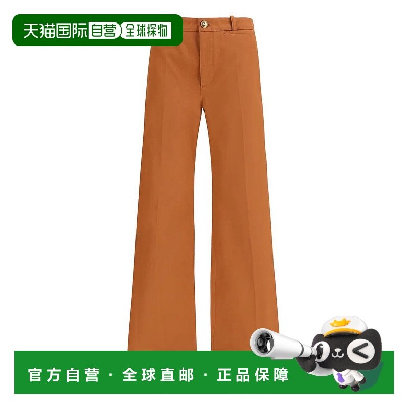 CHLOÉ 女士休闲裤 CH26SPA7604126S SS2026 棕色 HIGH WAISTED FL