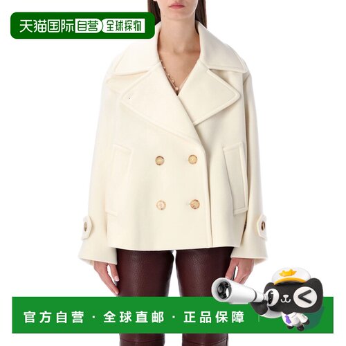 CHLOÉ 女士外套 CH25AMA96952112 AW2026 白色 SHORT COAT