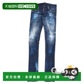 潮奢 舒适时尚 Dsquared2 男士 1h可退 blue蓝色 二次方 牛仔长裤