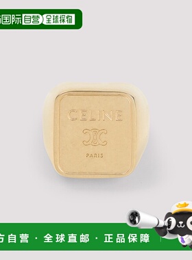 CELINE 女士戒指 B104W6BRA35OR SS2026 金色 TRIOMPHE SQUARE色