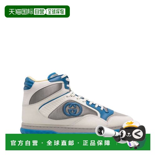 GUCCI 男士运动鞋 759033AACN59155 SS2024 白色 MAC80高帮休闲运