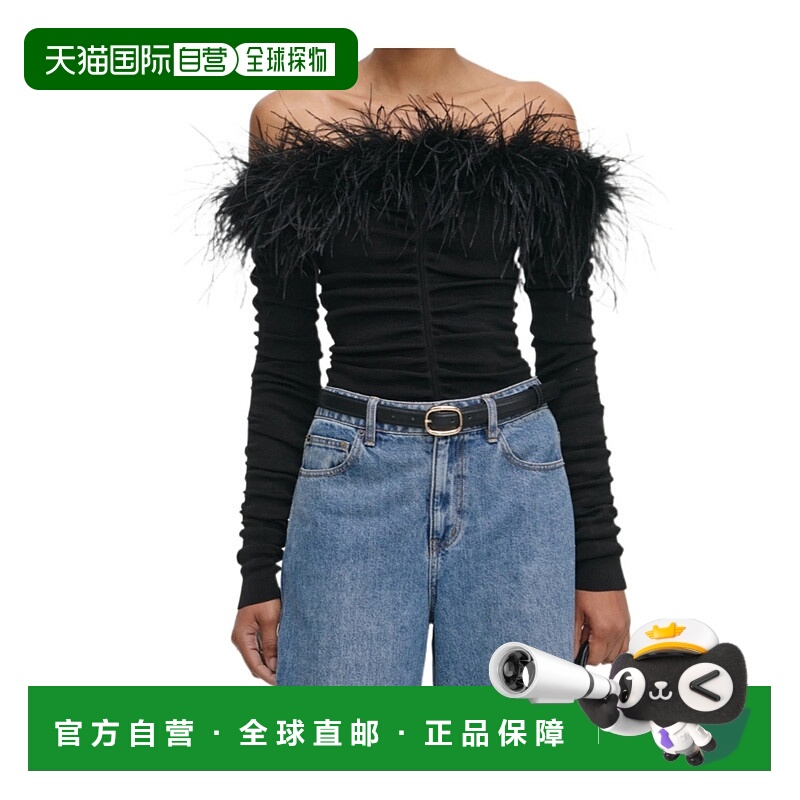 1h可退 SELF-PORTRAIT 女士针织衫 RS26011TB SS2026 黑色 长袖针