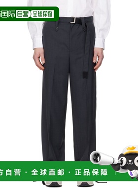 1h可退 潮奢 Sacai 男士 灰色 Suiting 长裤 2603902M