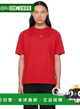 1h可退 潮奢 KUSIKOHC 男士 红色 Right To Fail T 恤 KUF4MH02AP