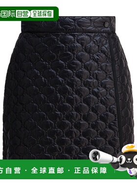 MONCLER 女士半身裙 2D00036597YG999 AW2025 黑色 GONNEa字裙