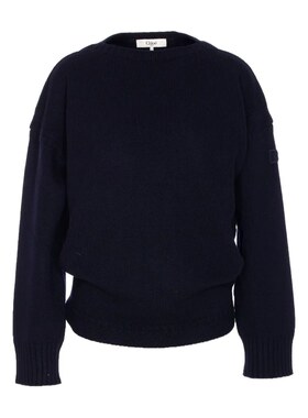 香港直邮CHLOÉ 女士针织衫 CH25AMP488104C4NAVY AW2025 深蓝色