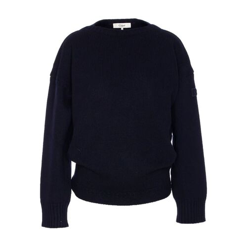 香港直邮CHLOÉ 女士针织衫 CH25AMP488104C4NAVY AW2025 深蓝色