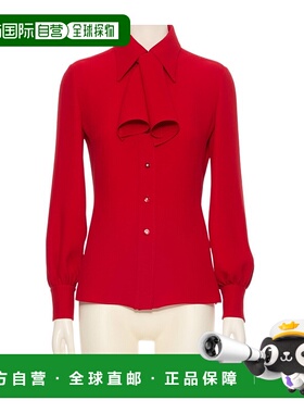 VALENTINO 女士衬衫 BAB8401MMR9M AW2025 红色 长袖衬衫