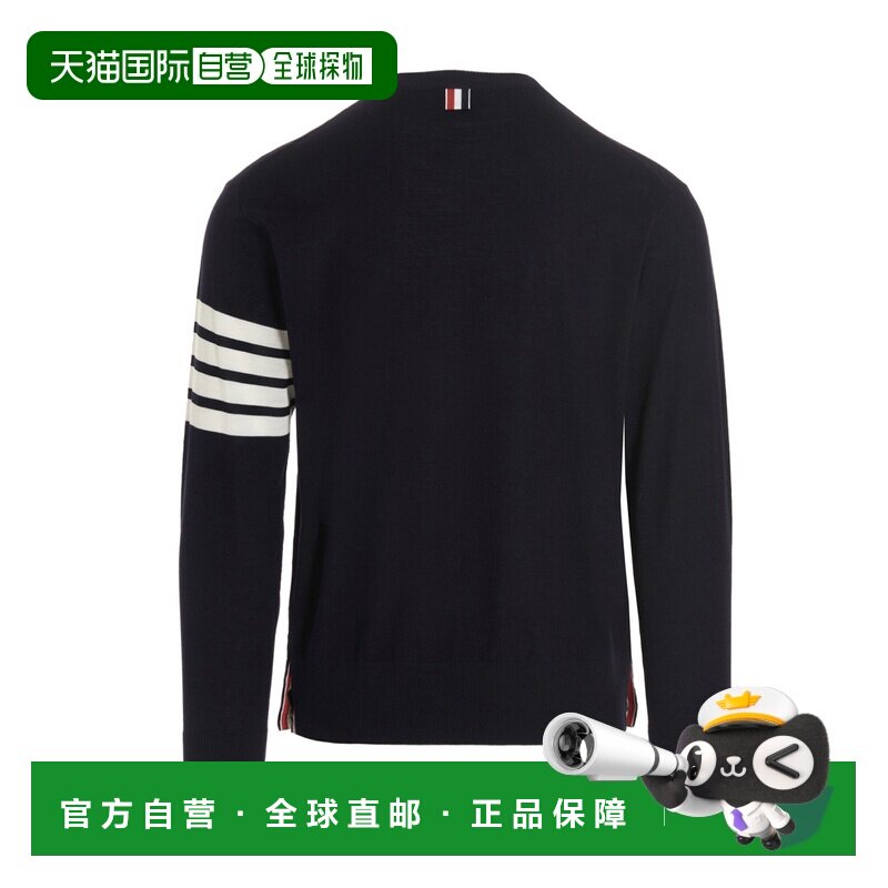 1h可退 THOM BROWNE 男士针织毛衣 MKA002AY1014415 CO 蓝色羊毛