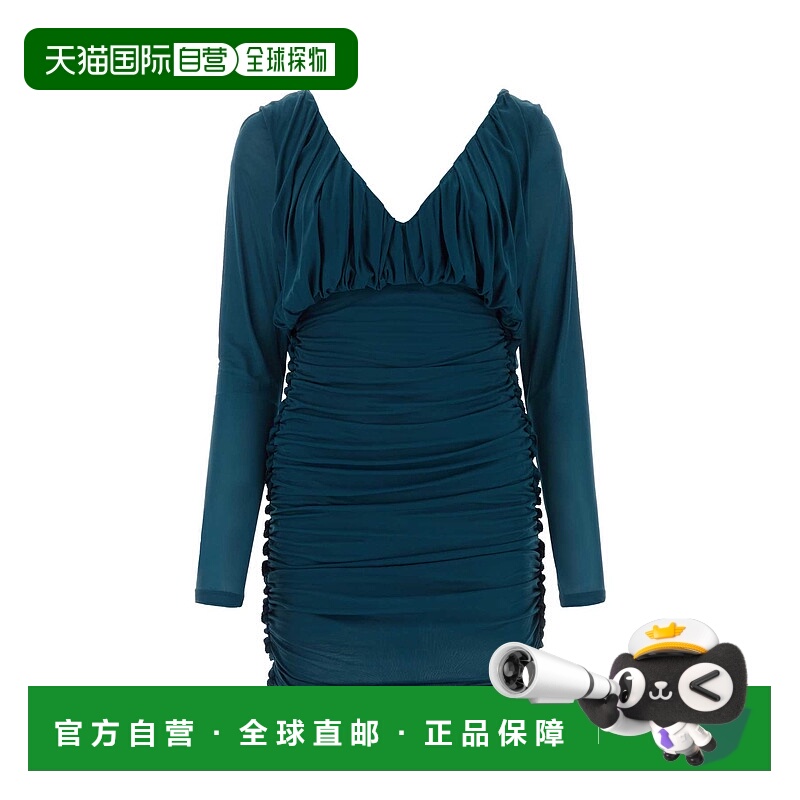 1h可退 潮奢 Saint Laurent 圣罗兰 女士 褶饰迷你裙 729749Y5G98