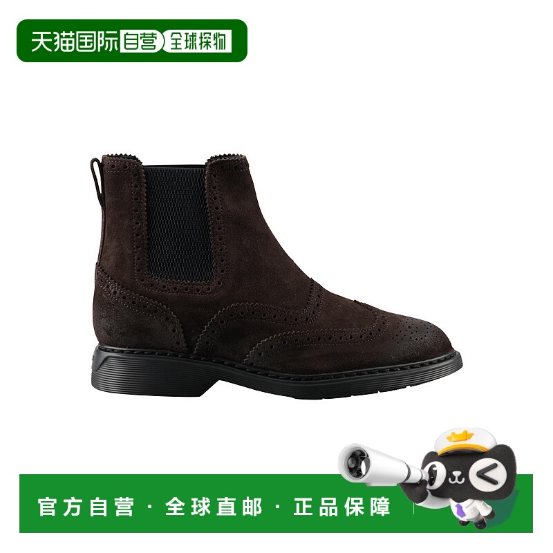 1h可退 HOGAN 男士靴子 HXM5760DT40HG0S807 SS2024 黑色 CHELSEA
