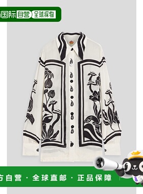 1h可退 潮奢 FARM RIO 女士 印花双绉衬衫 327007SURREALGARDENOF