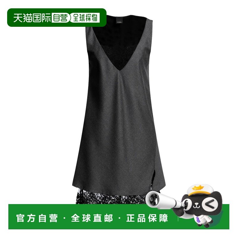 1h可退 潮奢 Pinko 品高 女士 短款连衣裙 grey灰色 舒适时尚,女装/女士精品,连衣裙,淘宝优惠券,粉丝福利购,淘宝优惠卷