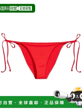 DIESEL 女士泳装 A201850PLCB42A SS2026 红色 系带比基尼泳裤