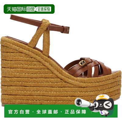 valentino 华伦天奴 女士 棕色 Wedge Espadrilla 凉鞋 8W2S0PA0R