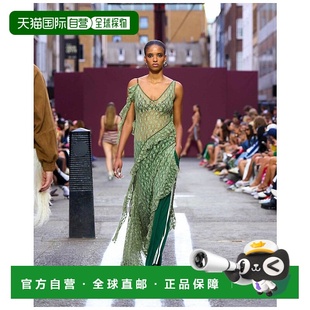 1h可退 潮奢 ASOS 女士 detailing 设计不对称透视蕾丝长款毛边外